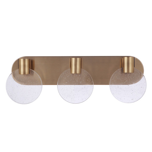 Glisten 21.50-Inch LED Bath Light in Satin Brass by Craftmade Lighting