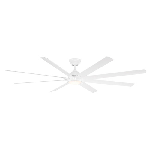 Modern Forms by WAC Lighting Modern Forms Hydra Matte White LED Ceiling Fan with Light FR-W1805-96L-MW