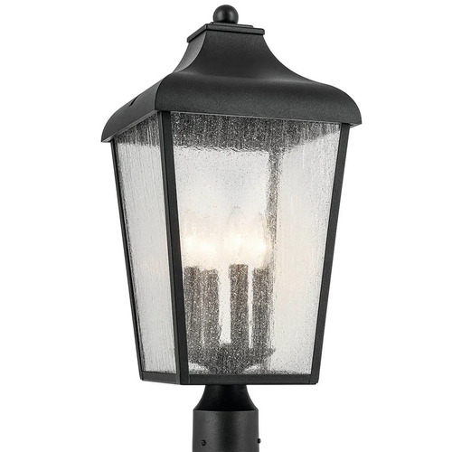 Forestdale Outdoor Post Light in Textured Black by Kichler Lighting