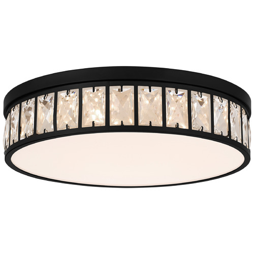 Quoizel Lighting Gibson Matte Black LED Flushmount Light