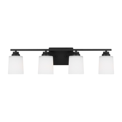 Generation Lighting Vinton Midnight Black Bathroom Light