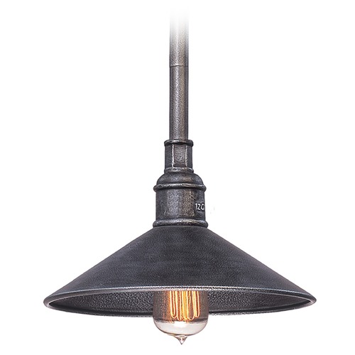 Toledo 11-Inch Outdoor Hanging Light in Old Silver by Troy Lighting