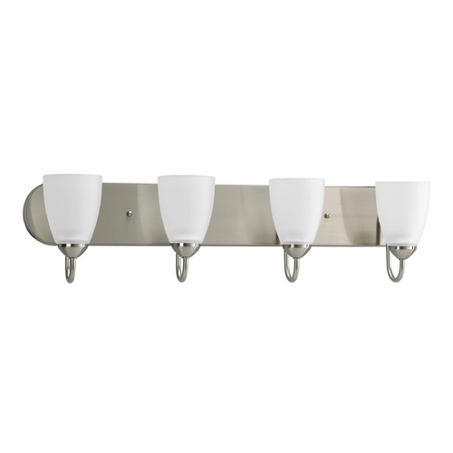 Gather Bathroom Light in Brushed Nickel by Progress Lighting