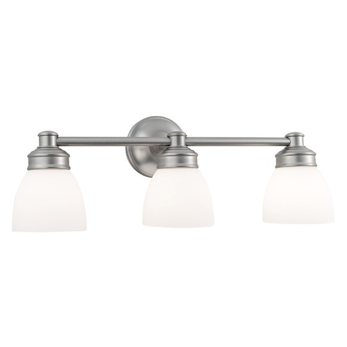 Norwell Lighting Norwell Lighting Spencer Brush Nickel Bathroom Light 8793-BN-OP