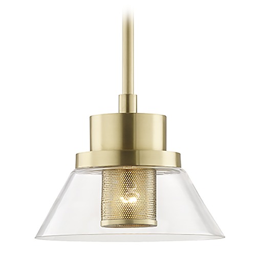 Paoli Aged Brass Pendant by Hudson Valley Lighting