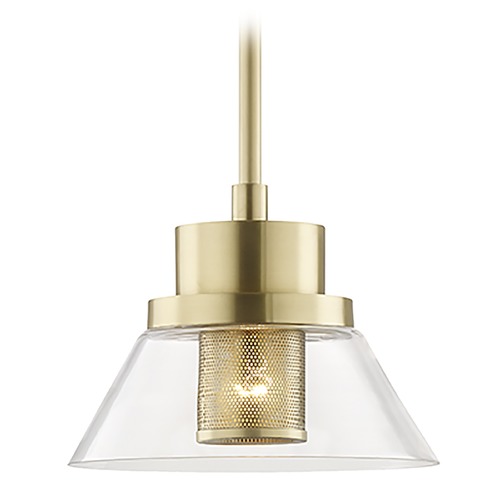 Hudson Valley Lighting Paoli Aged Brass Pendant by Hudson Valley Lighting 4031-AGB