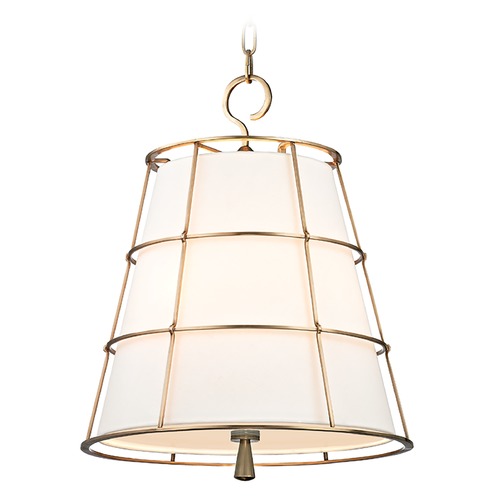 Savona Aged Brass Pendant by Hudson Valley Lighting