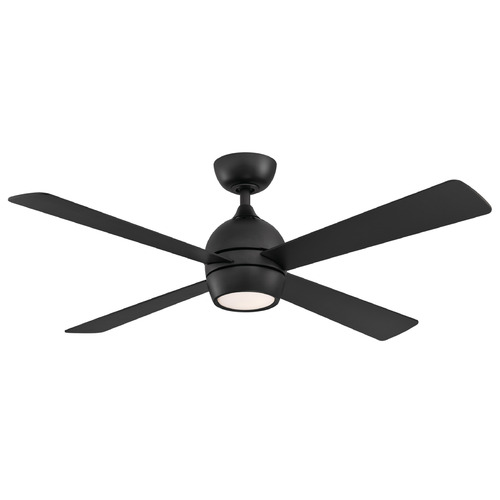 Fanimation Fans Kwad 52 Black LED Ceiling Fan with Light