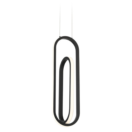 Demark Matte Black LED Mini Pendant by Eurofase Lighting