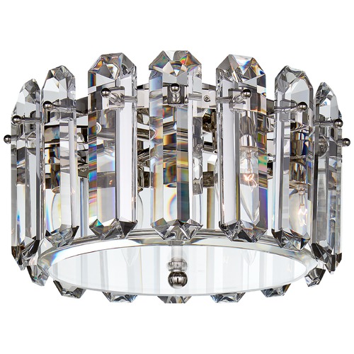 Aerin Bonnington Small Flush Mount in Nickel by Visual Comfort Signature