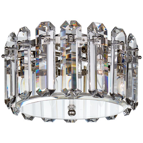 Visual Comfort Signature Collection Aerin Bonnington Small Flush Mount in Nickel by Visual Comfort Signature ARN4124PNCG