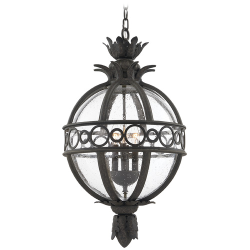Troy Lighting Troy Lighting Campanile French Iron Outdoor Hanging Light F5009-FRN