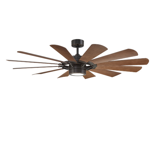 WAC Lighting Windmill 65-Inch LED Fan in Bronze & Dark Walnut by WAC Lighting F-080L-OB/DW