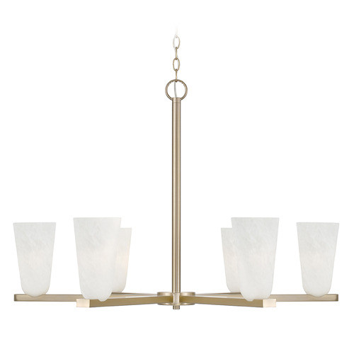 Capital Lighting Capital Lighting Romy Matte Brass Chandelier 456961MA-556