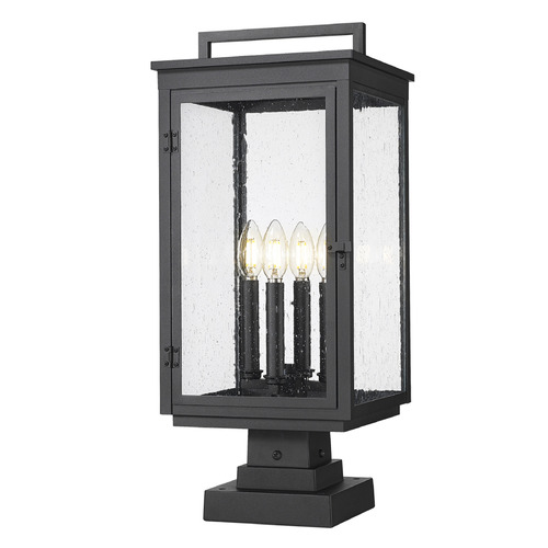 Z-Lite Hartwell Sand Black Post Light