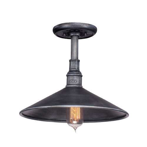 Toledo 14-Inch Outdoor Hanging Light in Old Silver by Troy Lighting