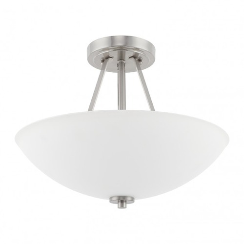HomePlace by Capital Lighting HomePlace Lighting Ceiling Brushed Nickel Semi-Flushmount Light 218921BN