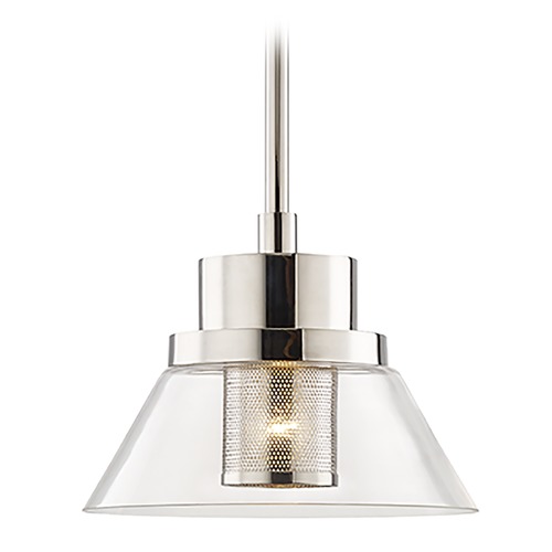 Paoli Polished Nickel Pendant by Hudson Valley Lighting