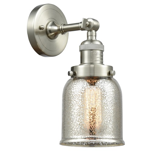 Innovations Lighting Innovations Lighting Small Bell Brushed Satin Nickel Sconce 203-SN-G58