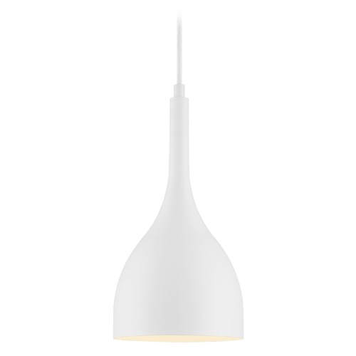 Satco Lighting Bellcap Matte White Pendant by Satco Lighting 60/7096