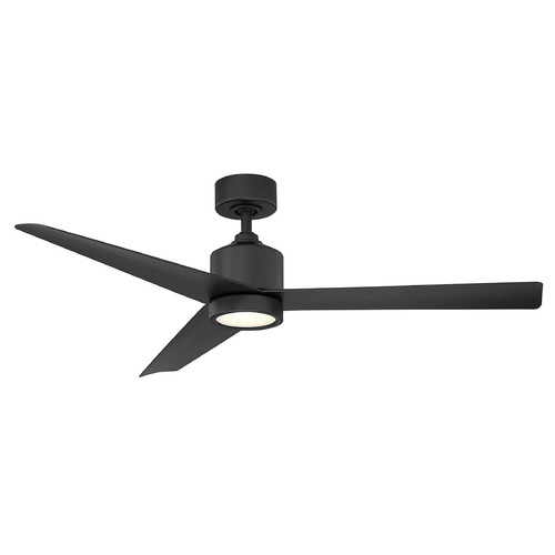 Modern Forms Lotus Matte Black LED Ceiling Fan with Light