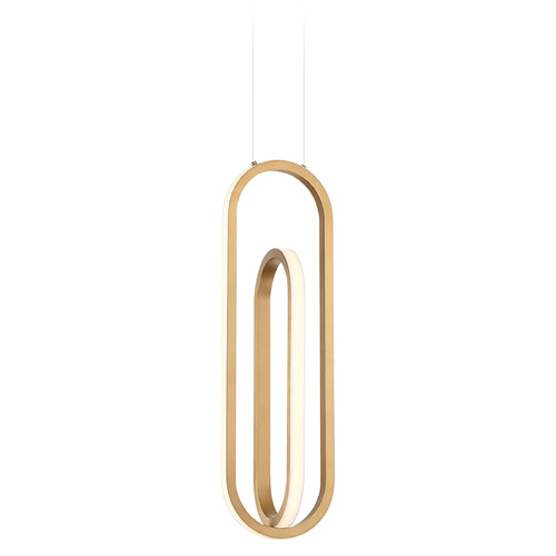 Eurofase Lighting Demark Satin Gold LED Mini Pendant by Eurofase Lighting 37038-021