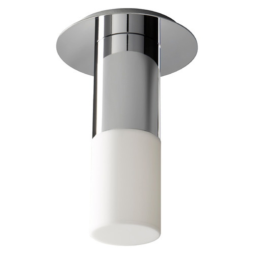 Pilar Small Acrylic Ceiling Mount in Nickel by Oxygen Lighting