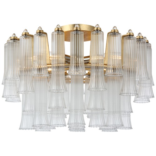 Visual Comfort Signature Collection Julie Neill Lorelei 18-Inch Semi-Flush in Gild by Visual Comfort Signature JN4250GCG