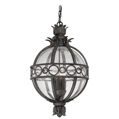Troy Lighting Troy Lighting Campanile French Iron Outdoor Hanging Light F5008-FRN