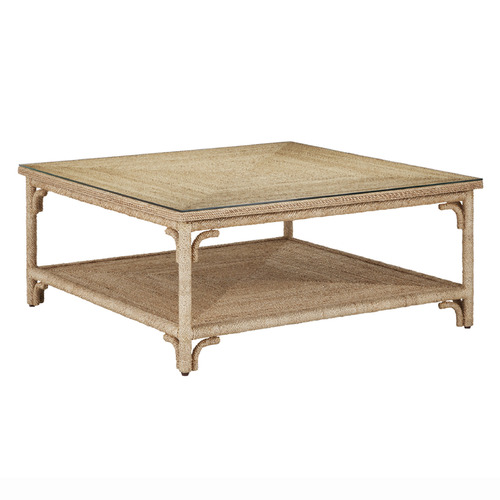 Currey and Company Olisa Natural Rope Coffee & End Table
