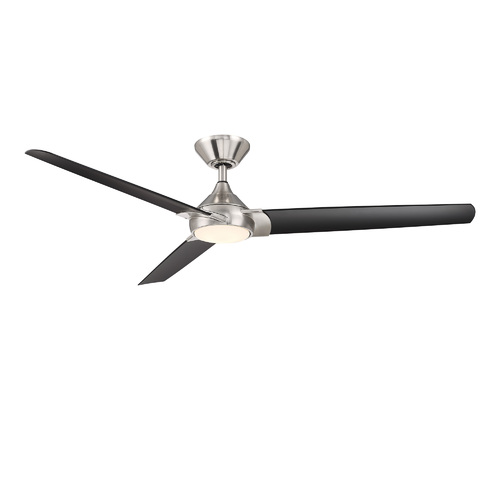 WAC Lighting Zelda 60-Inch LED Fan in Nickel & Matte Black by WAC Lighting F-088L-BN/MB