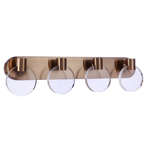 Glisten 29.50-Inch LED Bath Light in Satin Brass by Craftmade Lighting