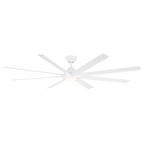 Modern Forms Hydra Matte White LED Ceiling Fan with Light