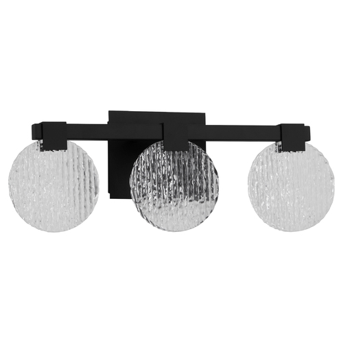 Axiom 3CCT 22-Inch LED Bath Light in Black by Oxygen Lighting