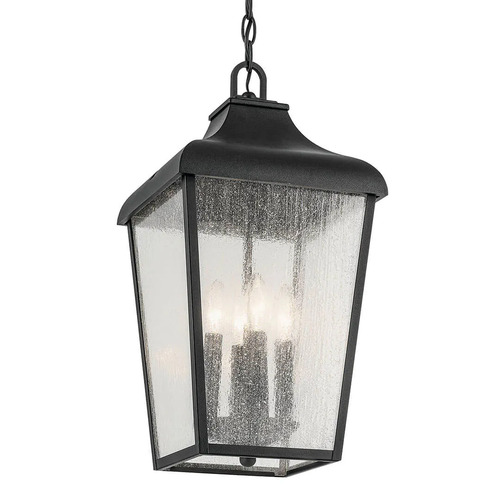Forestdale Outdoor Hanging Light in Textured Black by Kichler Lighting