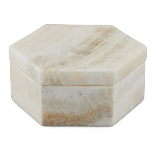 Currey and Company Aimee Kurzner Arco Natural Onyx Box