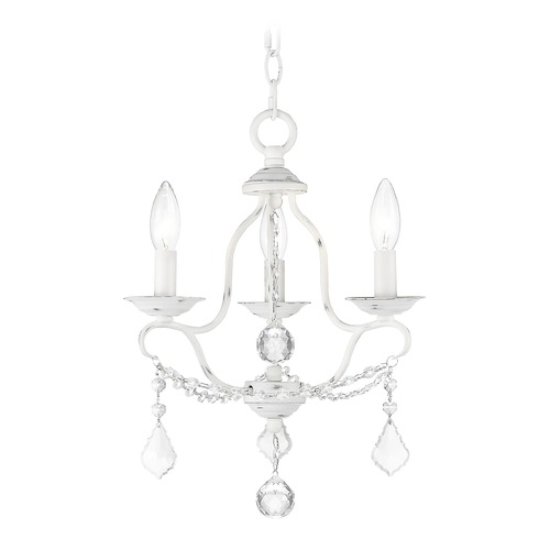 Livex Lighting Livex Lighting Chesterfield Antique White Crystal Chandelier 6423-60