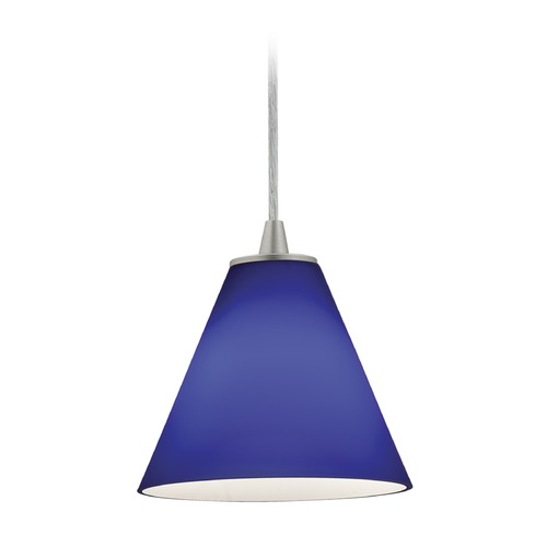 Access Lighting Martini Brushed Steel LED Mini Pendant by Access Lighting 28004-3C-BS/COB