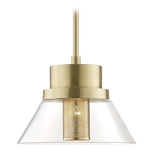 Paoli Aged Brass Pendant by Hudson Valley Lighting