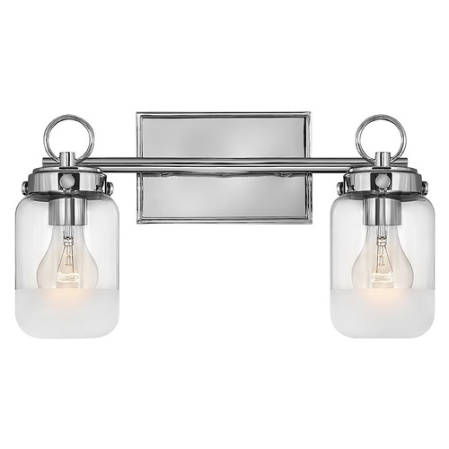 Hinkley Penley 2-Light Vanity Light in Polished Nickel by Hinkley Lighting 5062PN