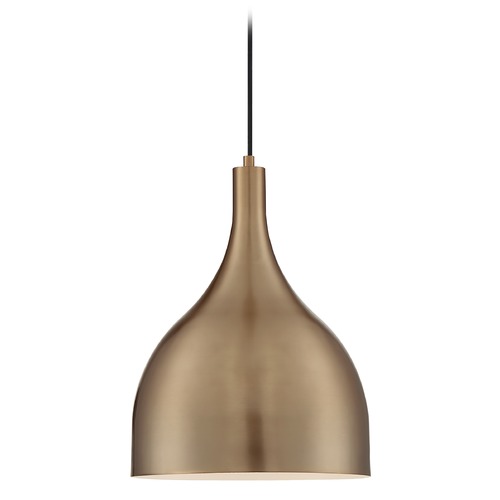 Bellcap Burnished Brass Pendant by Satco Lighting