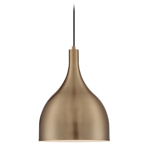 Satco Lighting Bellcap Burnished Brass Pendant by Satco Lighting 60/7077