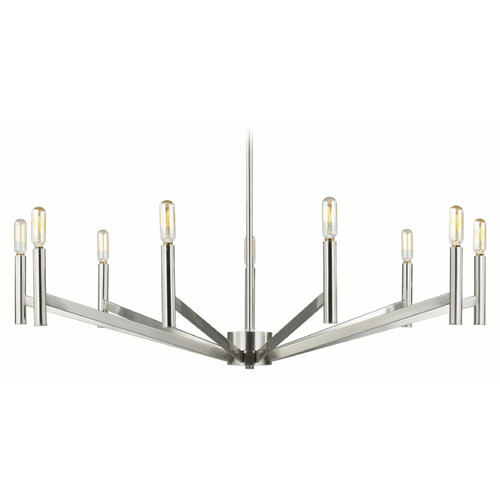 Visual Comfort Studio Collection Vector Brushed Nickel Chandelier