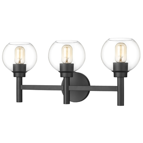 Sutton Matte Black Bathroom Light by Z-Lite