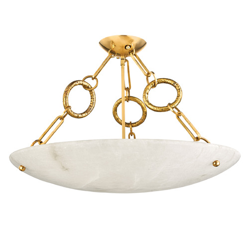Corbett Lighting Yadira Vintage Brass LED Semi-Flushmount Light