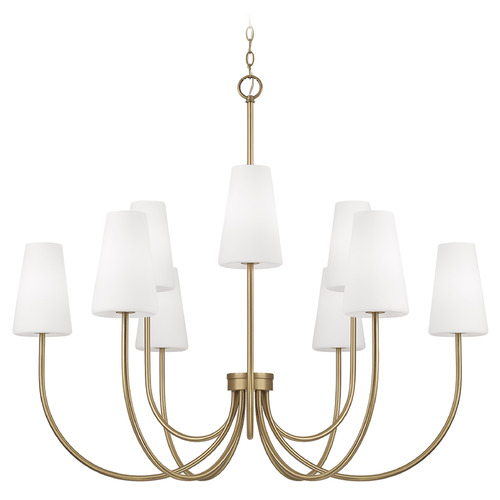 Averitt Chandelier in Aged Brass by Capital Lighting