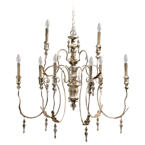 Salento 9-Light Chandelier in Persian White by Quorum Lighting