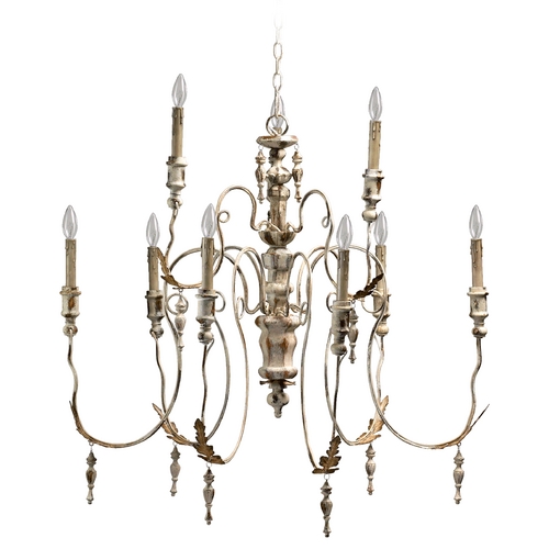 Quorum Lighting Salento 9-Light Chandelier in Persian White by Quorum Lighting 6006-9-70