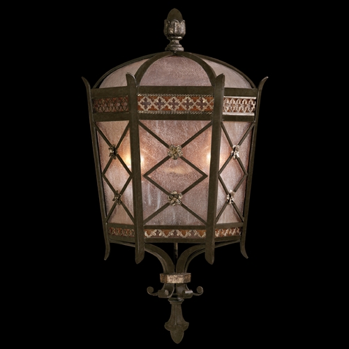Fine Art Lamps Chateau Outdoor Umber Patina with Gold Accents Outdoor Wall Light