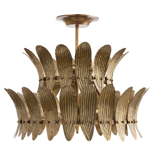 Analise Two-Tier Chandelier in Vintage Brass by Arteriors Home